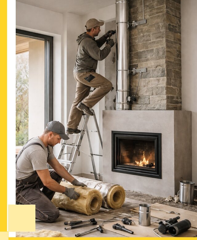 Монтаж дымоходов для каминов в Вязьме от 15423 р. ЭриданВзь