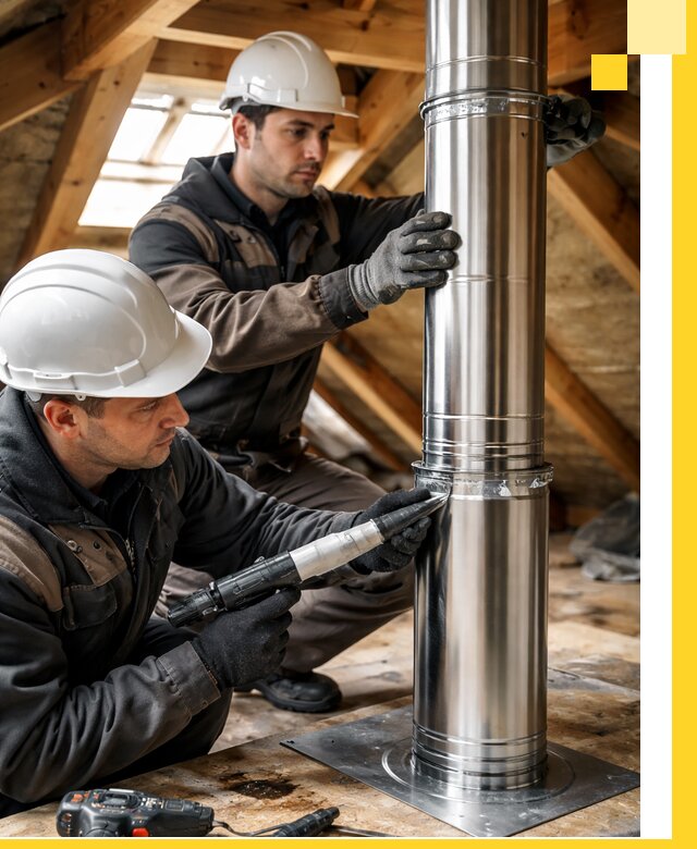 Монтаж дымоходов для каминов в Вязьме с гарантией качества