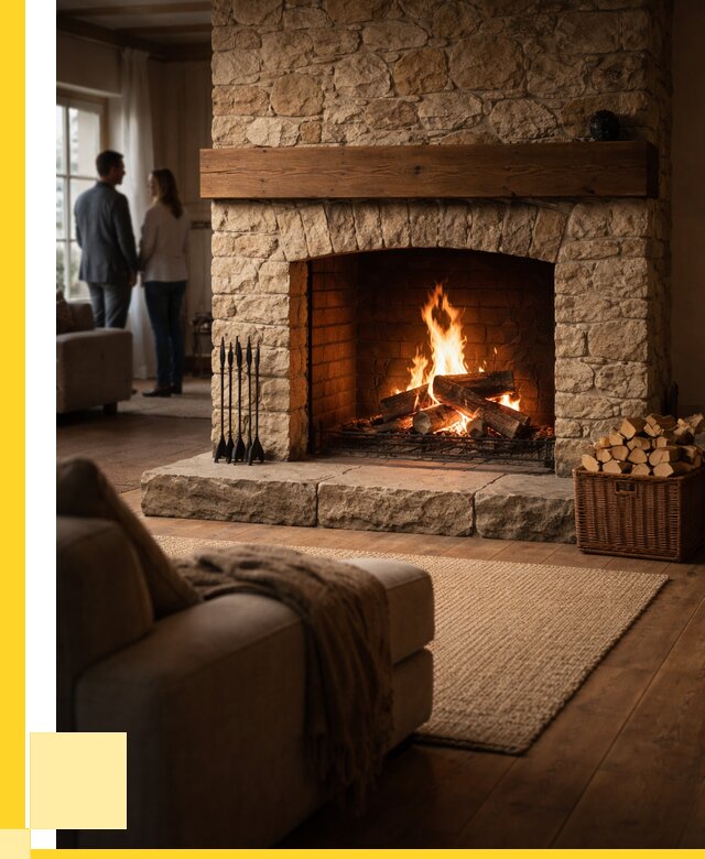 Открытые камины под ключ в Вязьме от 154230 р. ЭриданВзь