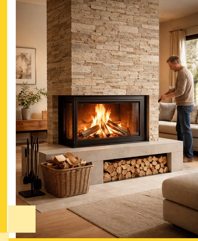 Дровяной камин под ключ в Вязьме от 205640 р. | ЭриданВзь