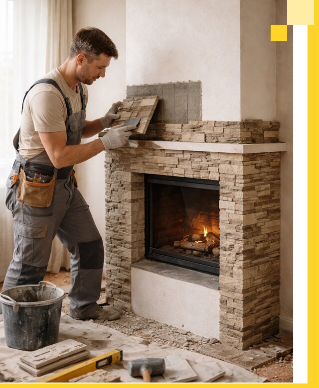 Изготовление и монтаж каминов для дома под ключ в Вязьме