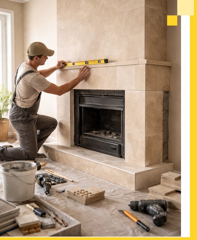 Установка и монтаж каминов в частном доме под ключ в Вязьме