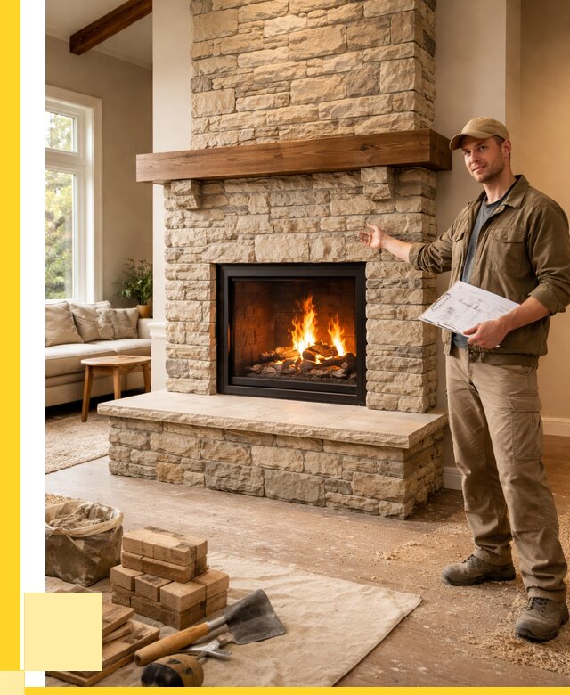 Камины под ключ в Вязьме от 185076 р. | ЭриданВзь — установка