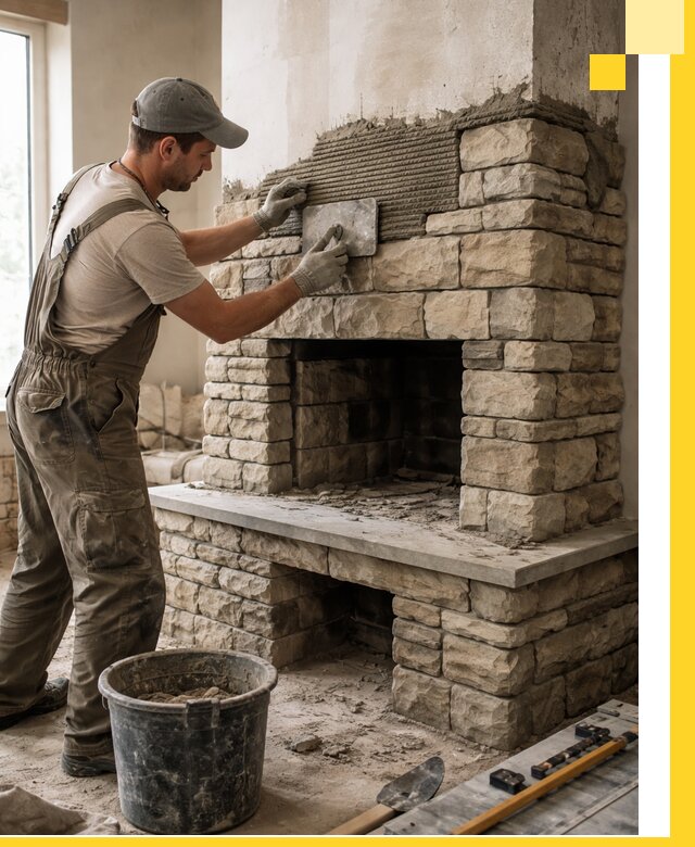 Строительство каминов под ключ в Вязьме от проектирования до монтажа