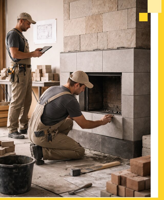 Индивидуальные проекты каминов и каминных систем в Вязьме