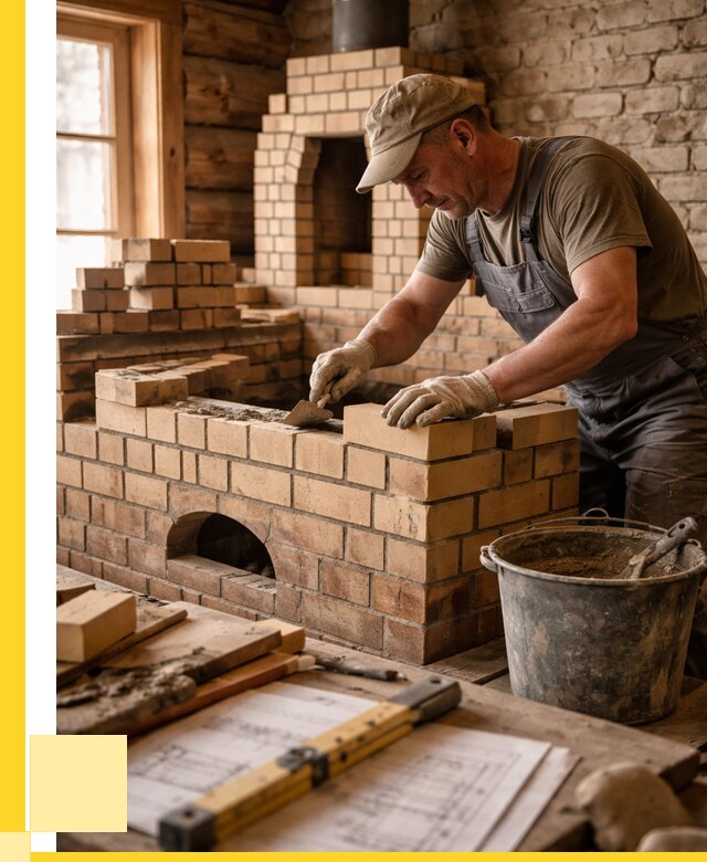 Кладка печей из кирпича в Вязьме цены от 30846 р. - ЭриданВзь