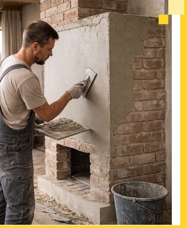 Отделка печей и облицовка каминов в Вязьме под ключ