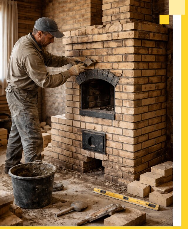 Кирпичные печи под ключ в Вязьме: проектирование и кладка