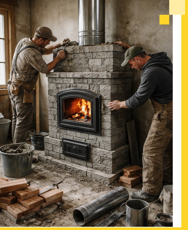 Производство, поставка и монтаж дровяных печей в Вязьме