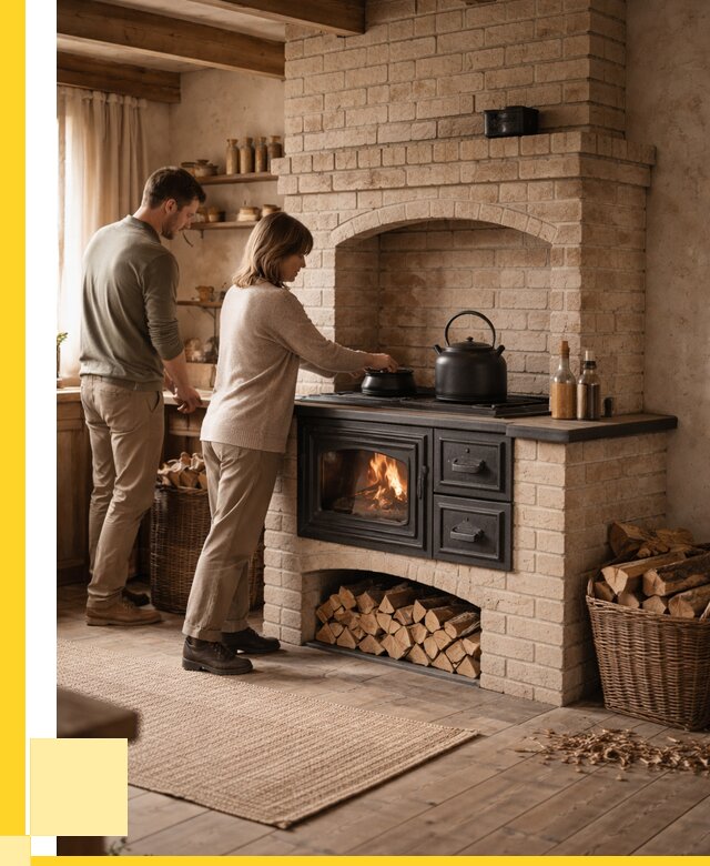 Печи с плитой в Вязьме от 46269 р. | ЭриданВзь — кирпичная печь