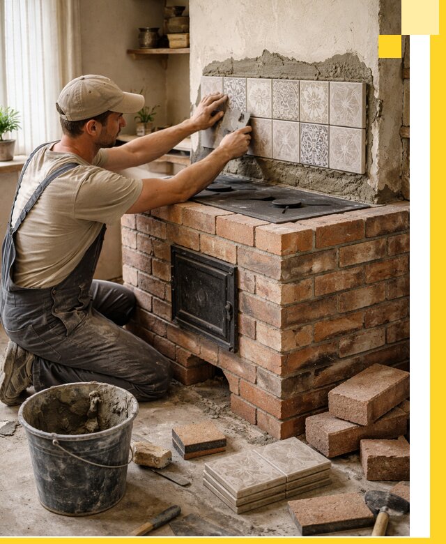 Печи с плитой на заказ монтаж гарантия и сервис в Вязьме