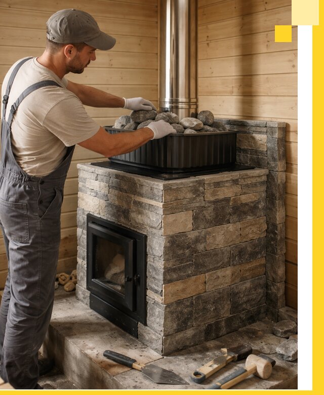 Печи для парной в Вязьме, производство, монтаж и обслуживание