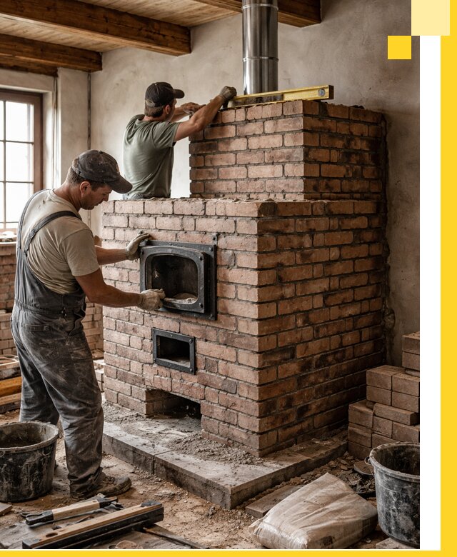 Печи для загородного дома под ключ в Вязьме — монтаж и сервис