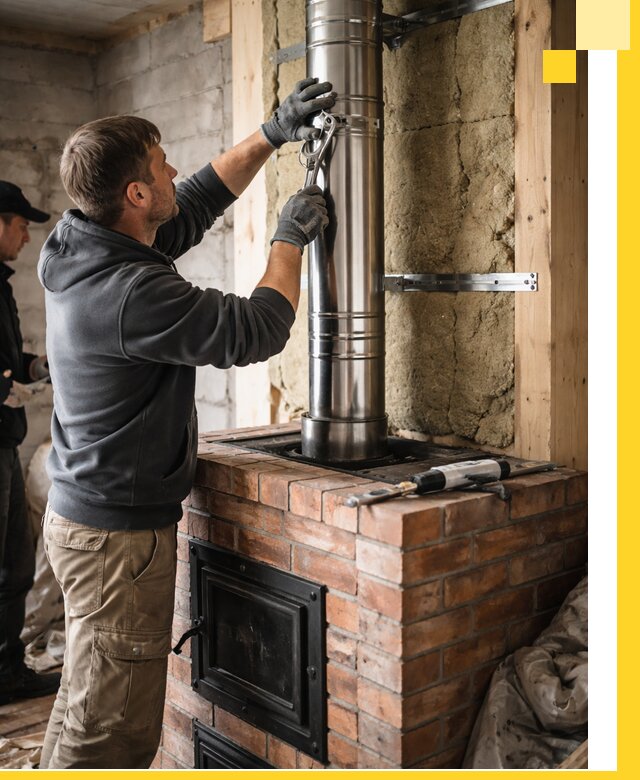 Изготовление и монтаж печей и дымоходов под ключ в Вязьме