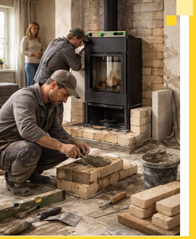 Печи и камины под ключ: проект, установка в Вязьме