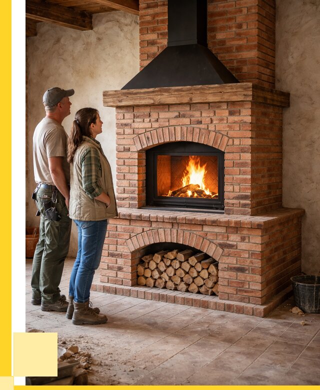 Печи камины из кирпича в Вязьме от 123384 р. | ЭриданВзь