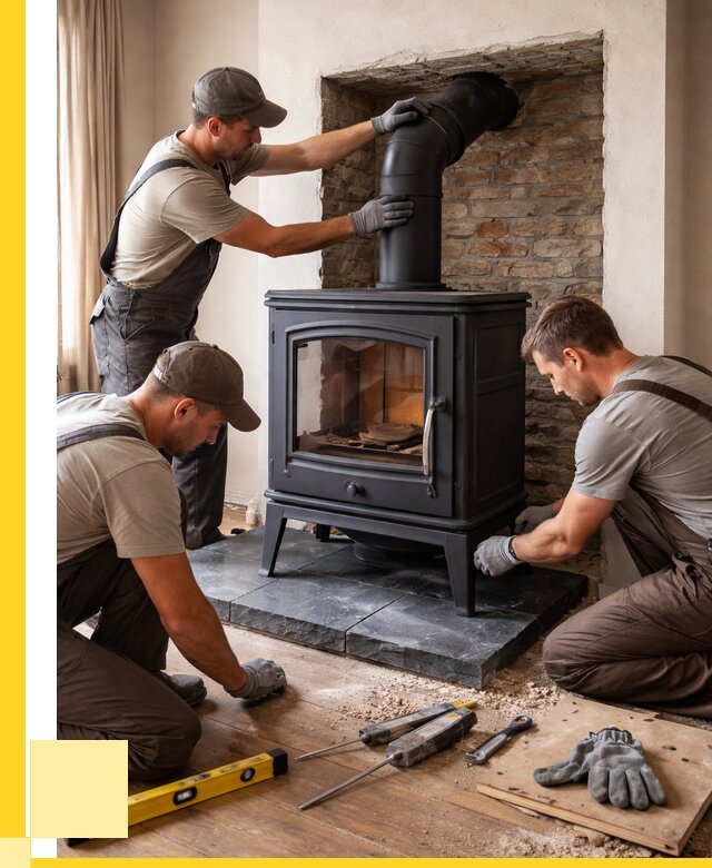 Монтаж печи камина в частном доме в Вязьме от 25705 р. | ЭриданВзь