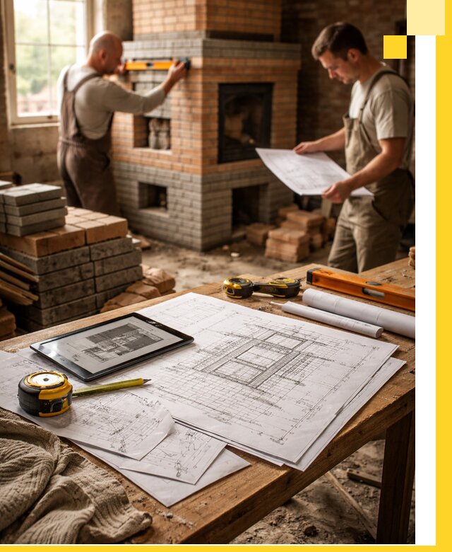 Проекты печей и каминов с индивидуальным дизайном в Вязьме