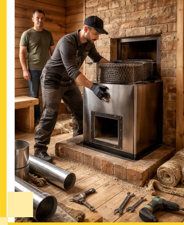 Монтаж банных печей под ключ в Вязьме от 18508 р., ЭриданВзь