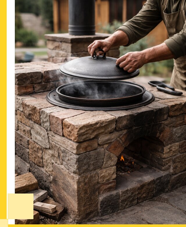 Печи для казана в Вязьме по цене от 18508 р. | ЭриданВзь