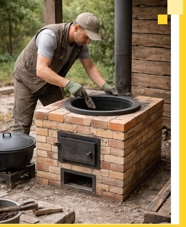 Изготовление и установка печей для казана в Вязьме под ключ