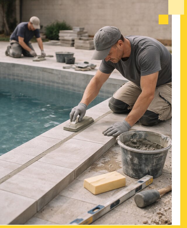 Отделка бассейнов в Вязьме: декоративная отделка и гидроизоляция