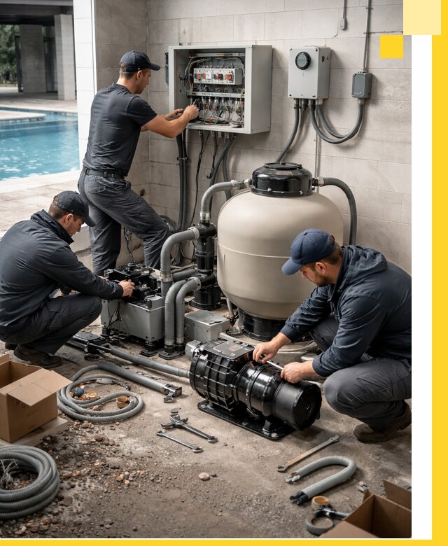 Профессиональный монтаж оборудования для бассейнов в Вязьме