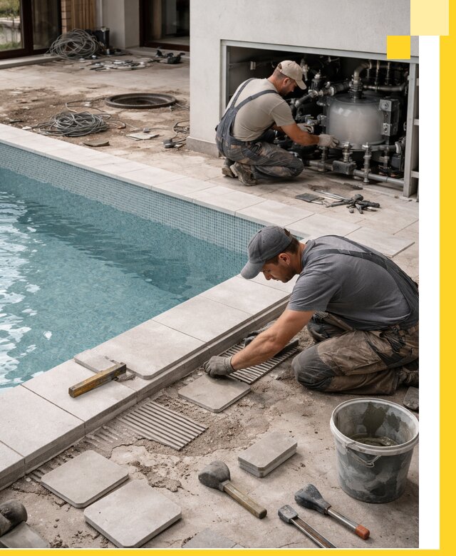 Строительство и монтаж бассейнов в коттедже в Вязьме