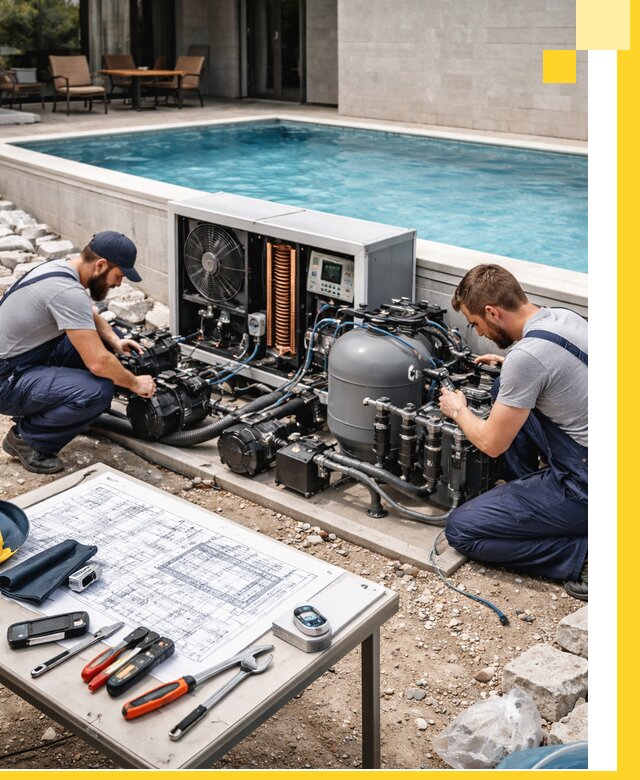 Проектирование и монтаж бассейнов с подогревом в Вязьме