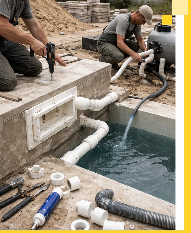 Строительство скиммерных бассейнов под ключ в Вязьме