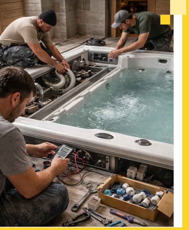 Гидромассажные бассейны под ключ в Вязьме, дизайн и монтаж