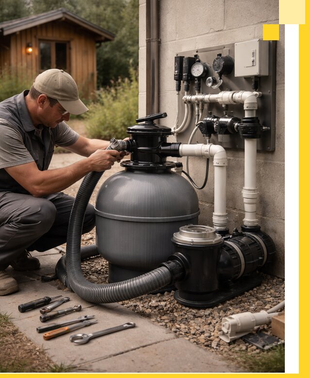 Продажа и монтаж фильтров и насосов для бассейнов в Вязьме