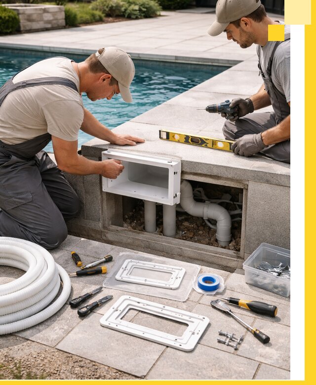 Поставка и установка скиммеров для бассейнов в Вязьме