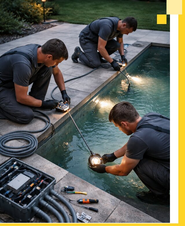 Профессиональное освещение бассейнов в Вязьме: дизайн и монтаж