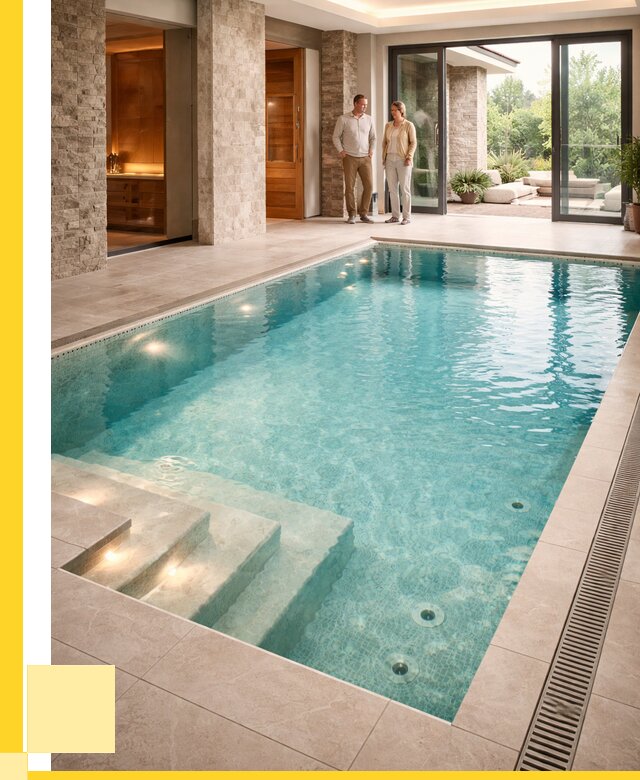 Бассейн во дворе в Вязьме: проект, отделка от 1233840 р. | ЭриданВзь