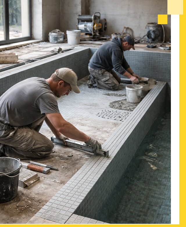 Строительство бассейна в частном доме в Вязьме под ключ