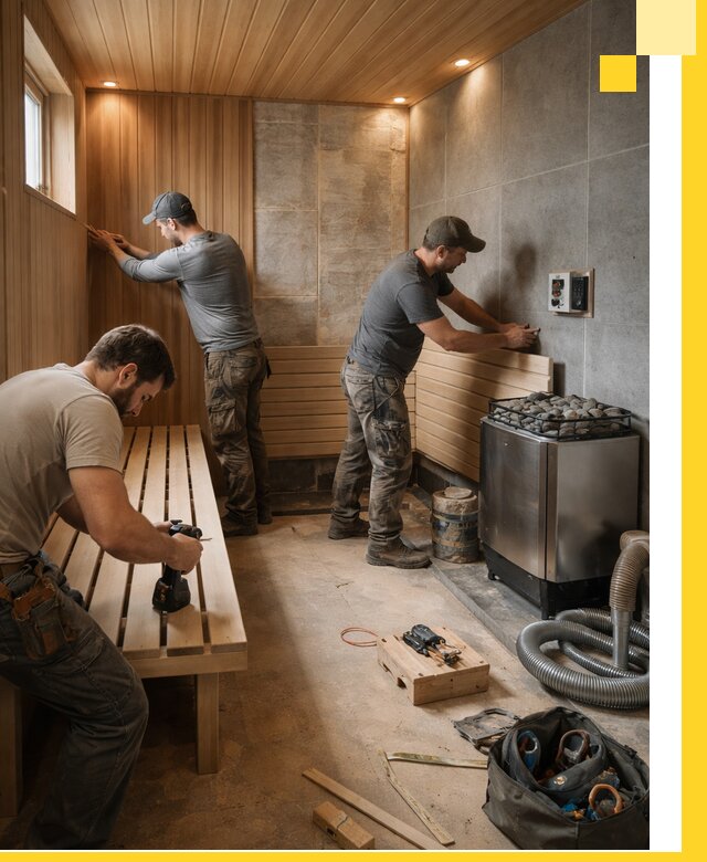 Сауны под ключ в Вязьме, проектирование, строительство, отделка