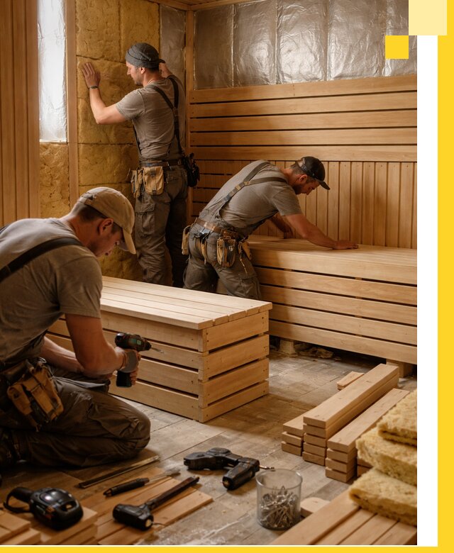 Профессиональное строительство саун под ключ в Вязьме