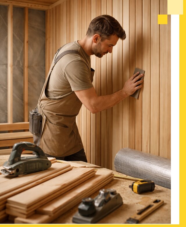 Профессиональная отделка саун и парных под ключ в Вязьме