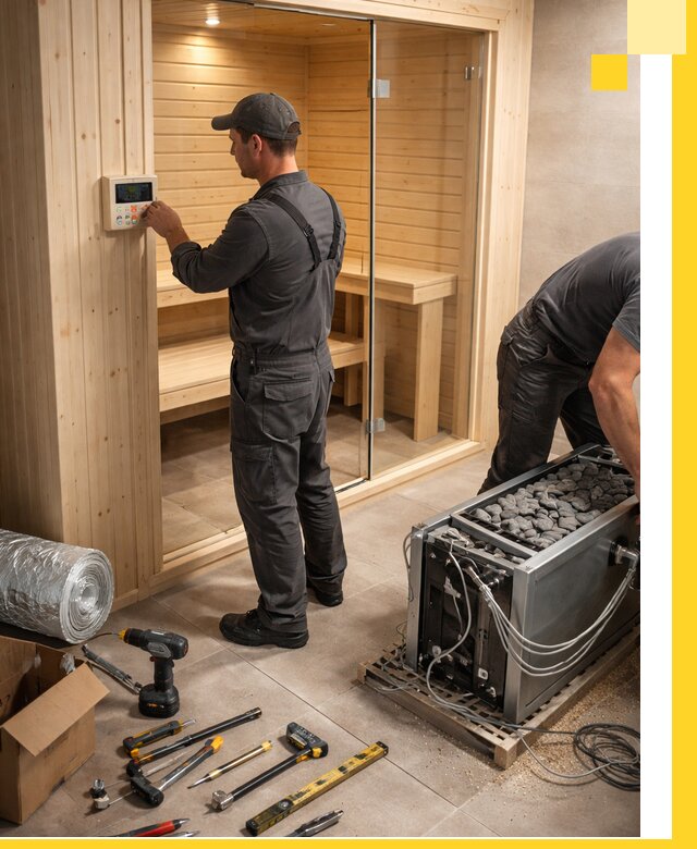 Поставка, установка и монтаж электрических саун в Вязьме