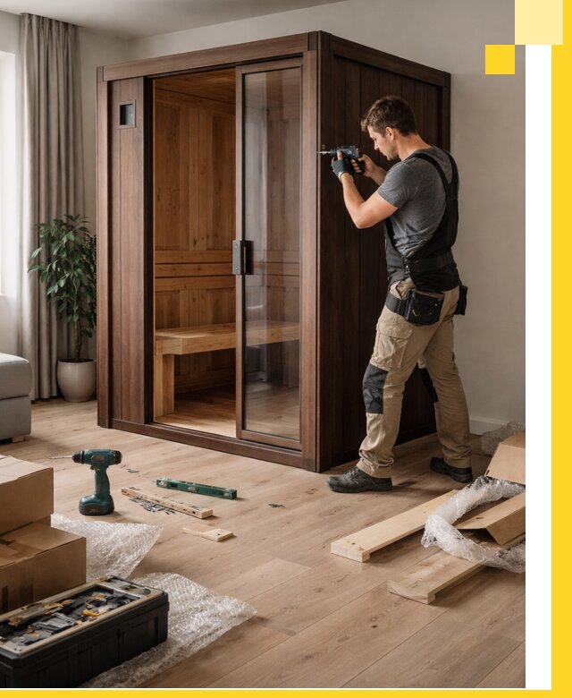 Установка и производство мини саун под ключ в Вязьме