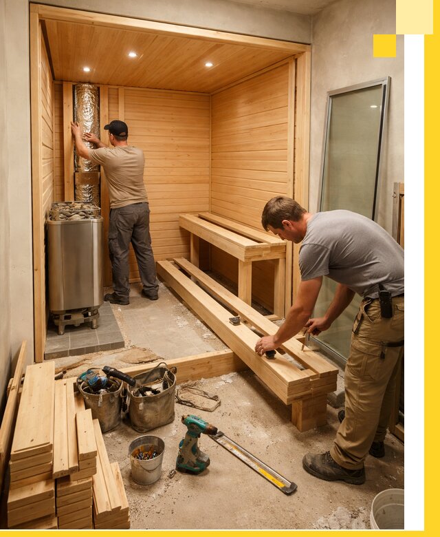 Проектирование и установка домашних саун под ключ в Вязьме