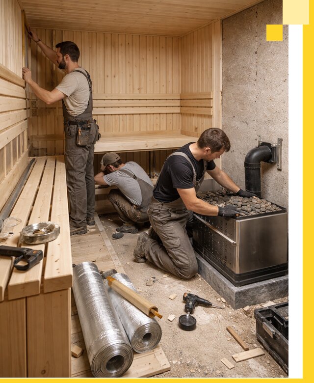 Индивидуальные сауны на заказ в Вязьме под ключ, проект и монтаж