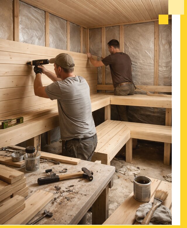 Профессиональная отделка бань и саун под ключ в Вязьме