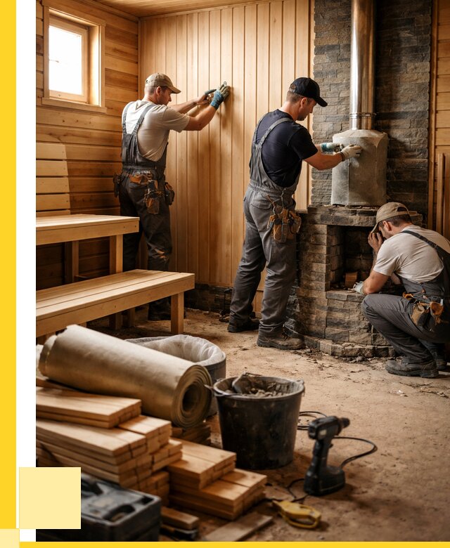 Ремонт бань под ключ в Вязьме от 46269 р. | ЭриданВзь