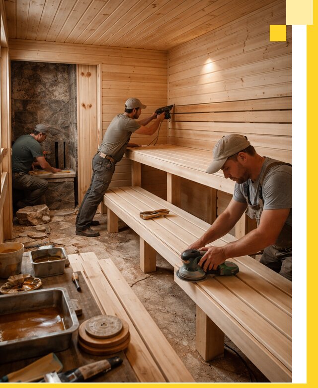 Профессиональная отделка бань в Вязьме под ключ, с гарантией