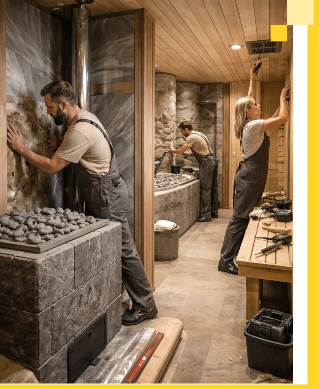 Строительство бань и SPA процедур в Вязьме под ключ и отделкой