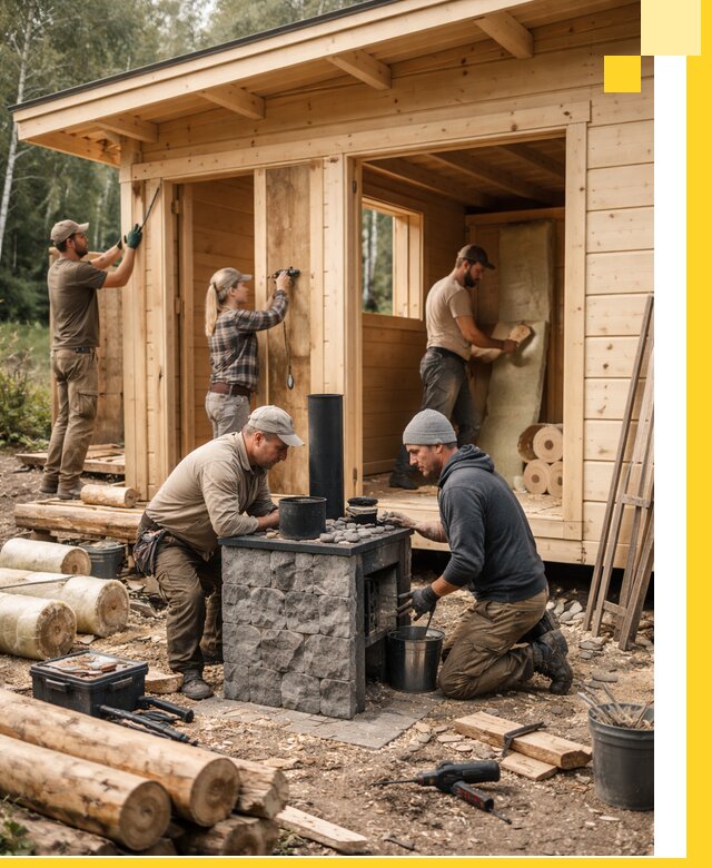 Купить баню под ключ в Вязьме строительство монтаж отделка