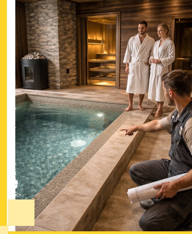 Проект бани с бассейном под ключ в Вязьме от 66833 р. | ЭриданВзь