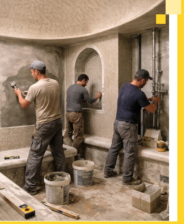 Профессиональный монтаж хамамов под ключ в Вязьме с гарантией